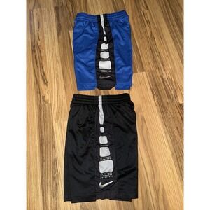 Nike Elite Boys Sz M Medium Shorts Athletic Dri-fit Lot Pockets Drawstring 10/12